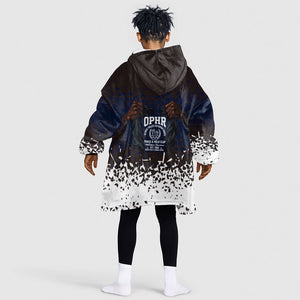 Black Power Salute African Human Rights Kid Wearable Blanket Hoodie Civil Rights Movement OPHR Mexico City 1968 Retro