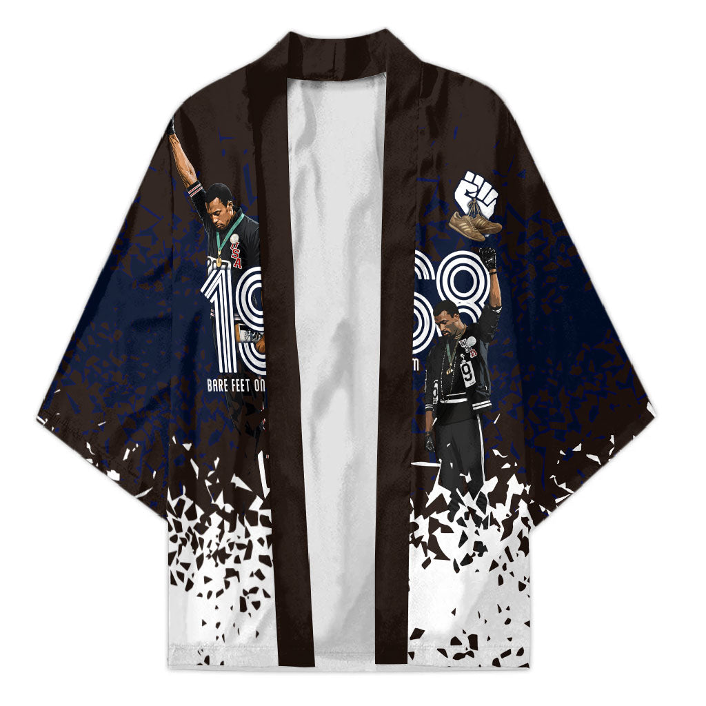 Black Power Salute African Human Rights Kimono Civil Rights Movement OPHR Mexico City 1968 Retro