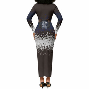 Black Power Salute African Human Rights Long Sleeve Bodycon Dress Civil Rights Movement OPHR Mexico City 1968 Retro