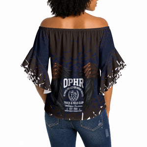 Black Power Salute African Human Rights Off Shoulder Wrap Waist Top Civil Rights Movement OPHR Mexico City 1968 Retro