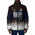 Black Power Salute African Human Rights Padded Jacket Civil Rights Movement OPHR Mexico City 1968 Retro