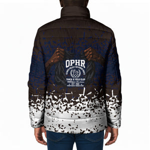 Black Power Salute African Human Rights Padded Jacket Civil Rights Movement OPHR Mexico City 1968 Retro