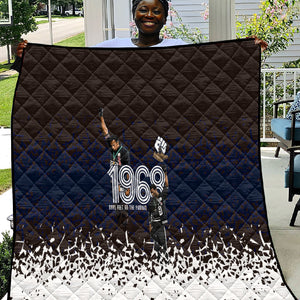 Black Power Salute African Human Rights Quilt Civil Rights Movement OPHR Mexico City 1968 Retro
