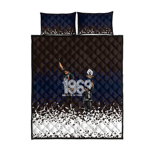 Black Power Salute African Human Rights Quilt Bed Set Civil Rights Movement OPHR Mexico City 1968 Retro