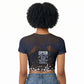 Black Power Salute African Human Rights Raglan Cropped T shirt Civil Rights Movement OPHR Mexico City 1968 Retro