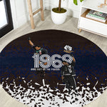 Black Power Salute African Human Rights Round Carpet Civil Rights Movement OPHR Mexico City 1968 Retro