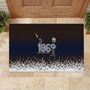Black Power Salute African Human Rights Rubber Doormat Civil Rights Movement OPHR Mexico City 1968 Retro