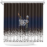 Black Power Salute African Human Rights Shower Curtain Civil Rights Movement OPHR Mexico City 1968 Retro