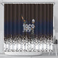 Black Power Salute African Human Rights Shower Curtain Civil Rights Movement OPHR Mexico City 1968 Retro