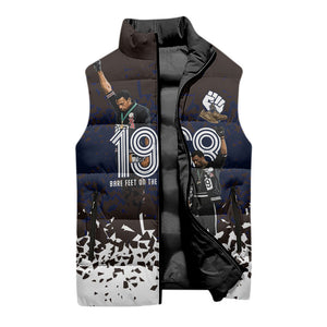 Black Power Salute African Human Rights Sleeveless Puffer Jacket Civil Rights Movement OPHR Mexico City 1968 Retro