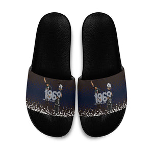 Black Power Salute African Human Rights Slide Sandals Civil Rights Movement OPHR Mexico City 1968 Retro