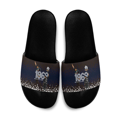 Black Power Salute African Human Rights Slide Sandals Civil Rights Movement OPHR Mexico City 1968 Retro