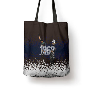 Black Power Salute African Human Rights Tote Bag Civil Rights Movement OPHR Mexico City 1968 Retro