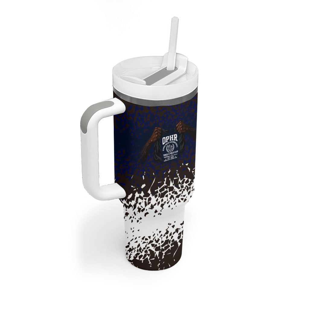 Black Power Salute African Human Rights Tumbler With Handle Civil Rights Movement OPHR Mexico City 1968 Retro