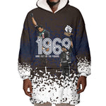 Black Power Salute African Human Rights Wearable Blanket Hoodie Civil Rights Movement OPHR Mexico City 1968 Retro