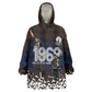 Black Power Salute African Human Rights Wearable Blanket Hoodie Civil Rights Movement OPHR Mexico City 1968 Retro