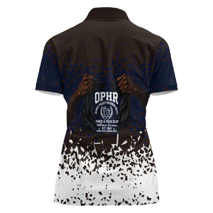 Black Power Salute African Human Rights Women Polo Shirt Civil Rights Movement OPHR Mexico City 1968 Retro