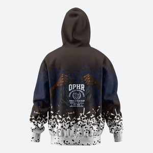 Black Power Salute African Human Rights Zip Hoodie Civil Rights Movement OPHR Mexico City 1968 Retro