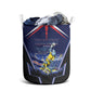 Personalized Cape Verde Blue Sharks Laundry Basket African Pride Dynamic Stadium Soccer Graphic Art