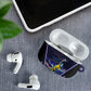 Personalized Cape Verde Blue Sharks AirPods Case African Pride Dynamic Stadium Soccer Graphic Art