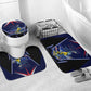 Personalized Cape Verde Blue Sharks Bathroom Set African Pride Dynamic Stadium Soccer Graphic Art