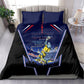 Personalized Cape Verde Blue Sharks Bedding Set African Pride Dynamic Stadium Soccer Graphic Art