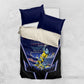 Personalized Cape Verde Blue Sharks Bedding Set African Pride Dynamic Stadium Soccer Graphic Art