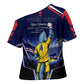 Personalized Cape Verde Blue Sharks Cross Shoulder Shirt African Pride Dynamic Stadium Soccer Graphic Art