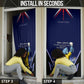 Personalized Cape Verde Blue Sharks Door Cover African Pride Dynamic Stadium Soccer Graphic Art