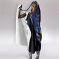Personalized Cape Verde Blue Sharks Hooded Blanket African Pride Dynamic Stadium Soccer Graphic Art