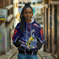 Personalized Cape Verde Blue Sharks Hoodie African Pride Dynamic Stadium Soccer Graphic Art