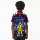 Personalized Cape Verde Blue Sharks Kid Polo Shirt African Pride Dynamic Stadium Soccer Graphic Art
