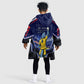 Personalized Cape Verde Blue Sharks Kid Wearable Blanket Hoodie African Pride Dynamic Stadium Soccer Graphic Art