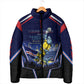 Personalized Cape Verde Blue Sharks Padded Jacket African Pride Dynamic Stadium Soccer Graphic Art