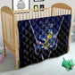 Personalized Cape Verde Blue Sharks Quilt African Pride Dynamic Stadium Soccer Graphic Art