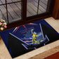 Personalized Cape Verde Blue Sharks Rubber Doormat African Pride Dynamic Stadium Soccer Graphic Art