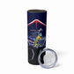 Personalized Cape Verde Blue Sharks Skinny Tumbler African Pride Dynamic Stadium Soccer Graphic Art