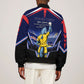 Personalized Cape Verde Blue Sharks Sleeve Zip Bomber Jacket African Pride Dynamic Stadium Soccer Graphic Art