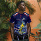 Personalized Cape Verde Blue Sharks T shirt African Pride Dynamic Stadium Soccer Graphic Art