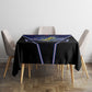 Personalized Cape Verde Blue Sharks Tablecloth African Pride Dynamic Stadium Soccer Graphic Art