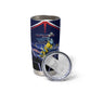 Personalized Cape Verde Blue Sharks Tumbler Cup African Pride Dynamic Stadium Soccer Graphic Art
