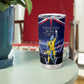 Personalized Cape Verde Blue Sharks Tumbler Cup African Pride Dynamic Stadium Soccer Graphic Art