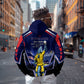 Personalized Cape Verde Blue Sharks Zip Hoodie African Pride Dynamic Stadium Soccer Graphic Art