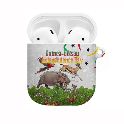 Guinea-Bissau Independence Day AirPods Case African Wildlife Cashew Harvest Cultural Pride