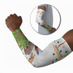 Guinea-Bissau Independence Day Arm Sleeves African Wildlife Cashew Harvest Cultural Pride