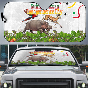Guinea-Bissau Independence Day Auto Sun Shade African Wildlife Cashew Harvest Cultural Pride