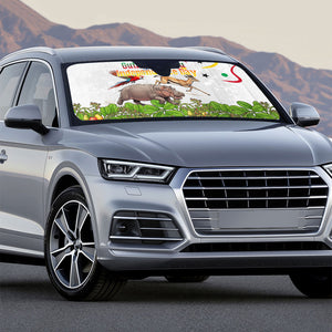 Guinea-Bissau Independence Day Auto Sun Shade African Wildlife Cashew Harvest Cultural Pride