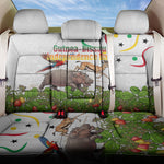 Guinea-Bissau Independence Day Back Car Seat Cover African Wildlife Cashew Harvest Cultural Pride