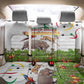 Guinea-Bissau Independence Day Back Car Seat Cover African Wildlife Cashew Harvest Cultural Pride
