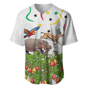 Guinea-Bissau Independence Day Baseball Jersey African Wildlife Cashew Harvest Cultural Pride